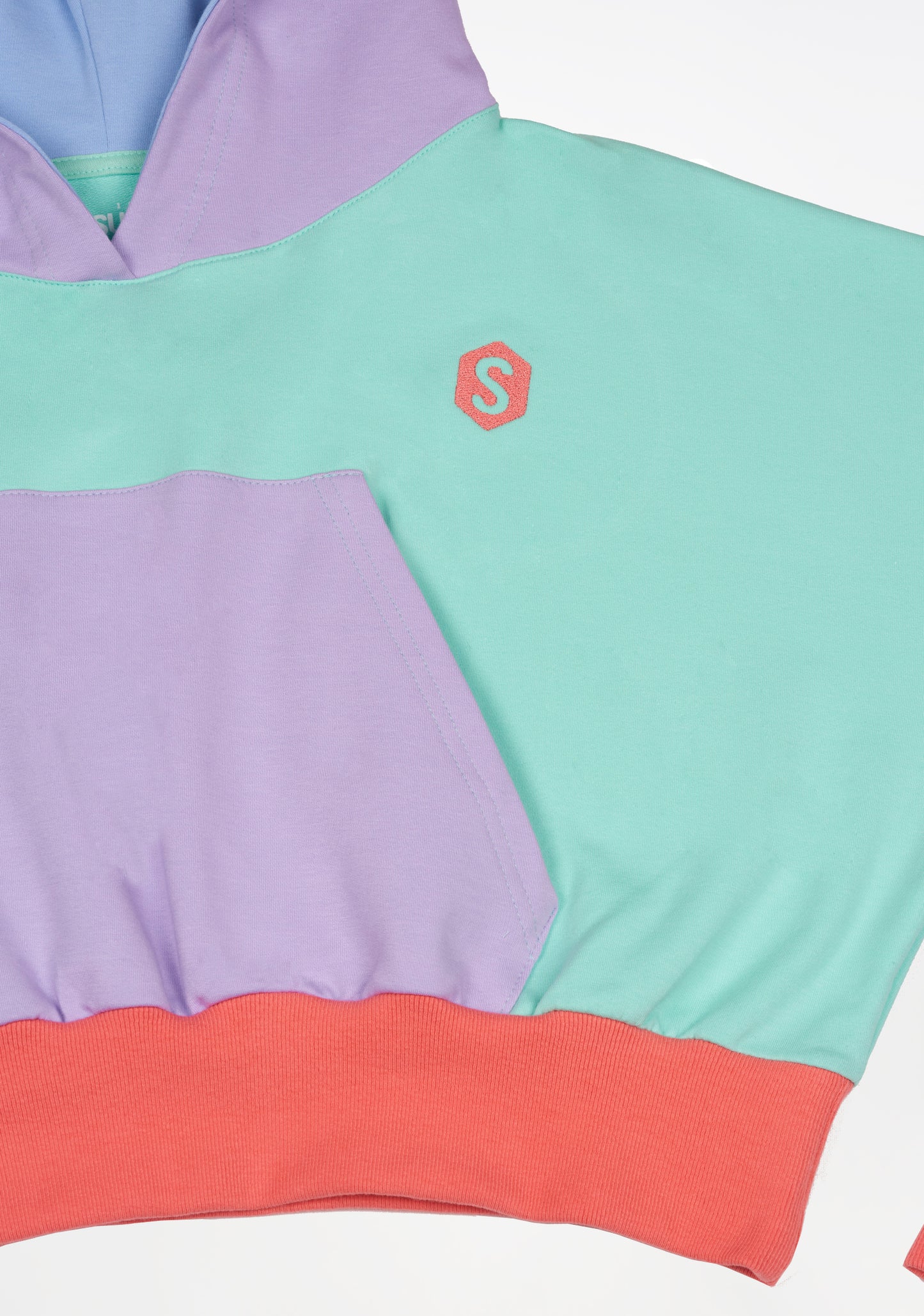 BeHappy Multicolor Hooded Sweatshirt