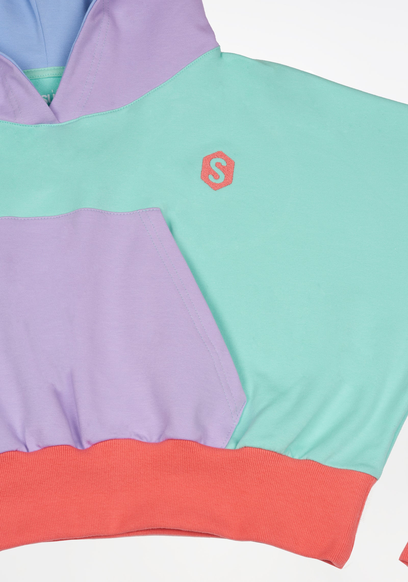 BeHappy Multicolor Hooded Sweatshirt