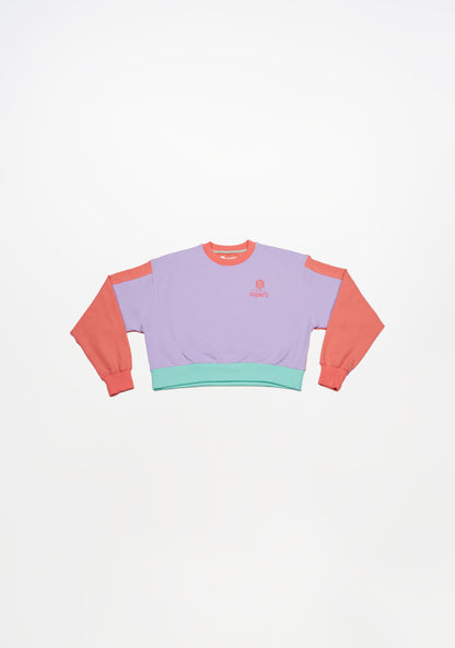 BeHappy Lilac V Short Sweatshirt 