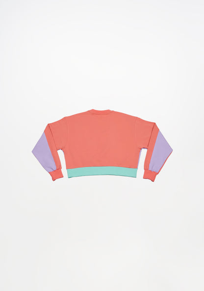 BeHappy Lilac V Short Sweatshirt 