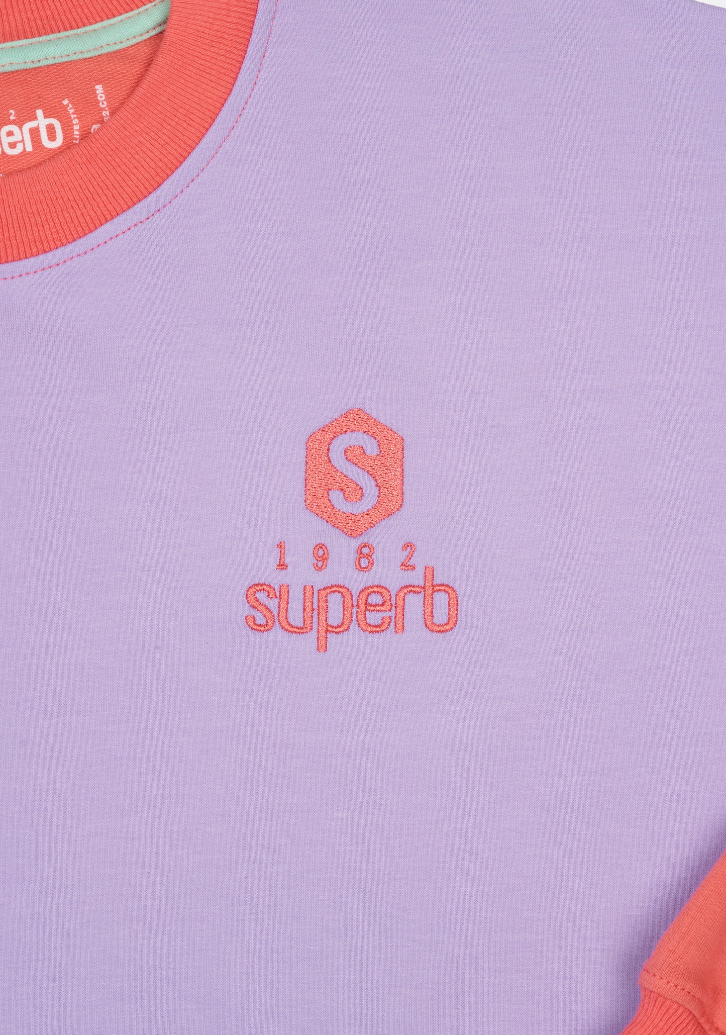 BeHappy Lilac V Short Sweatshirt 