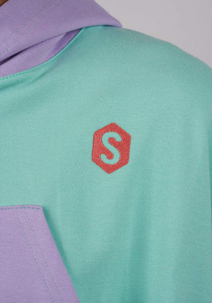 BeHappy Multicolor Hooded Sweatshirt