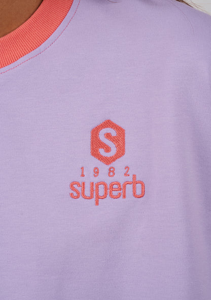 BeHappy Lilac V Short Sweatshirt 