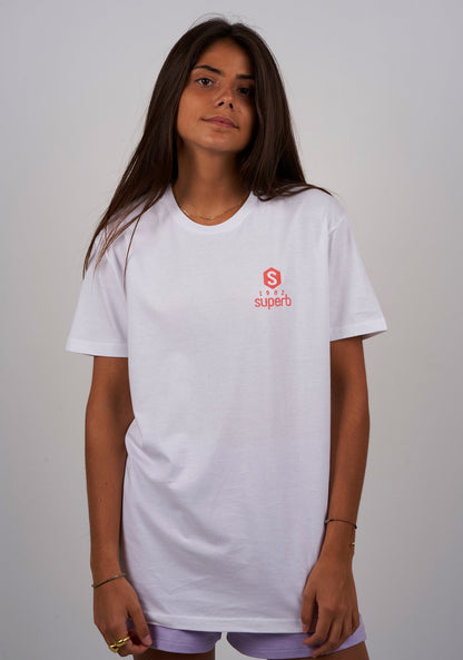 Camiseta BeHappy Logoheart Blanca
