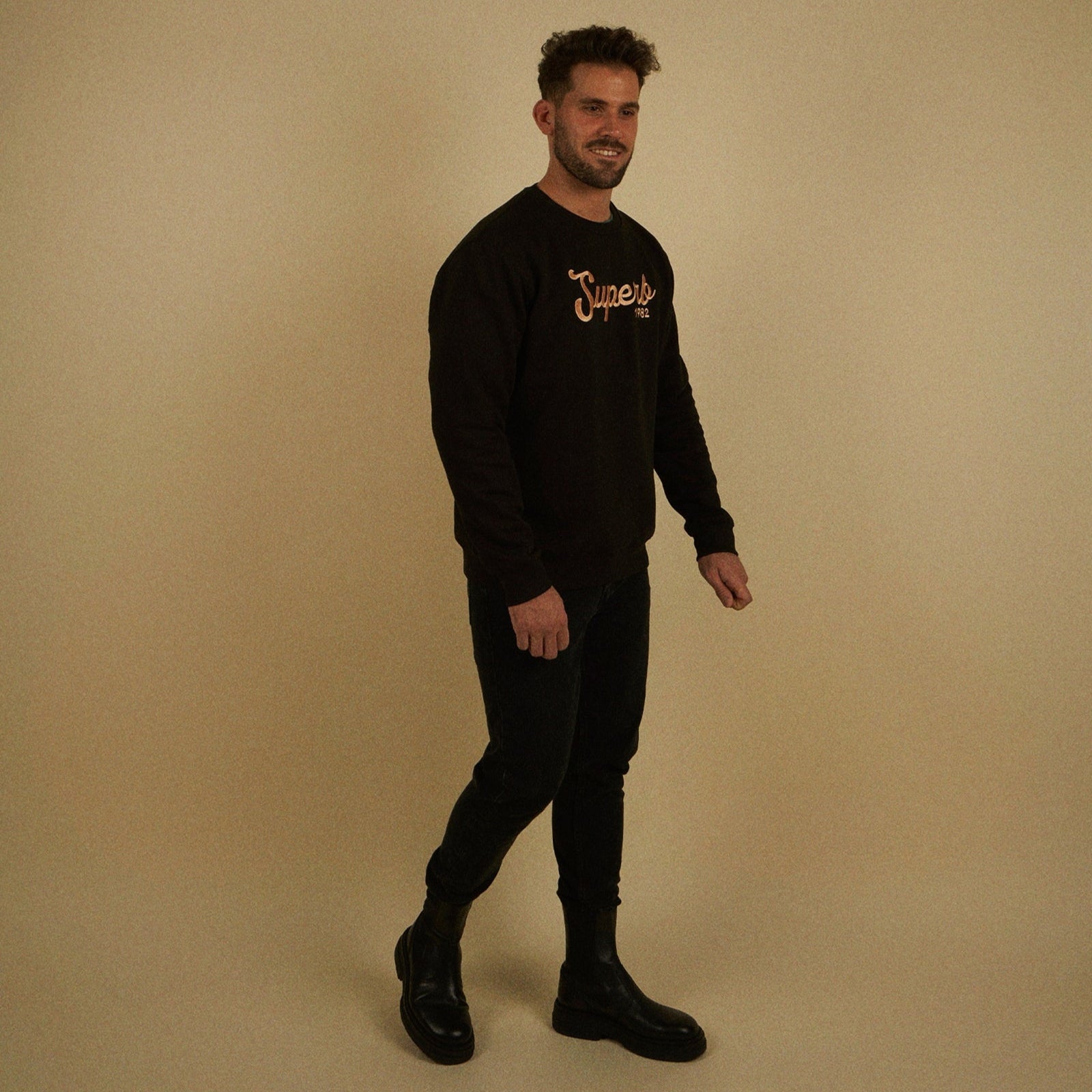 Sudadera New Vintage Negra