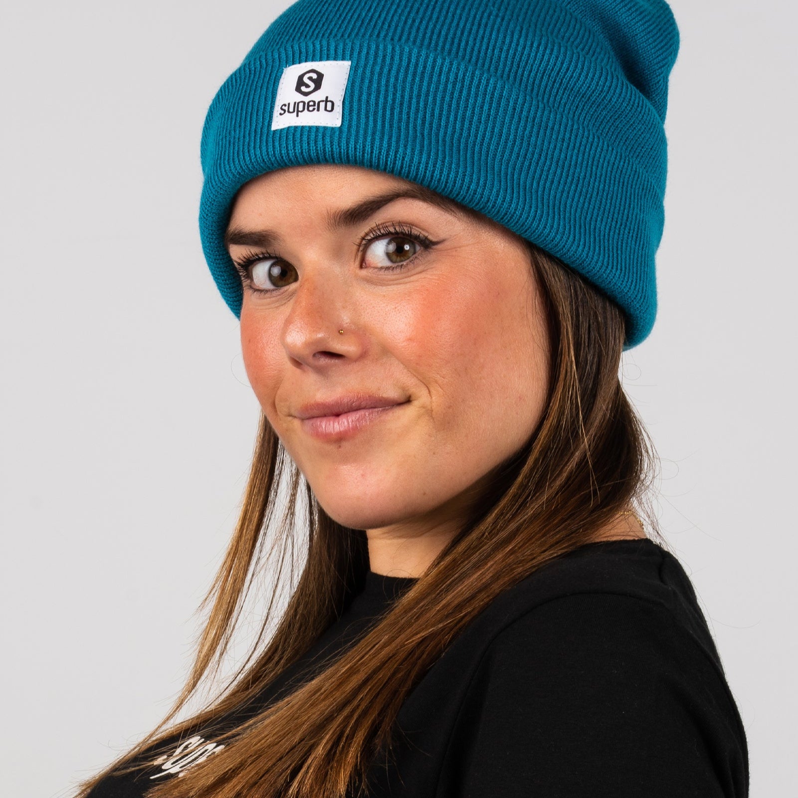 SuperbTag Teal Blue Hat 